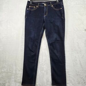 Jordache Womens Skinny Jeans Dark Wash Size 10 Cotton Blend Stretch Denim